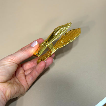 Gold Hand Book Clip